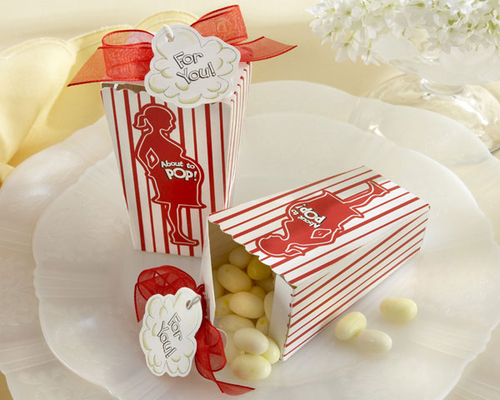 Baby Shower Popcorn Favors on About To Pop   Popcorn Favor Box  Set Of 24   28079na