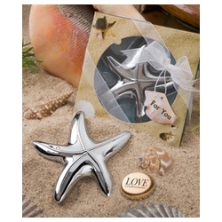Starfish design bottle opener favors