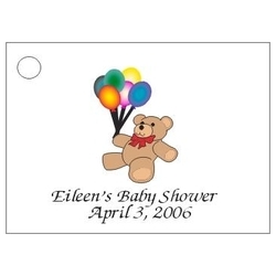 Bear With Balloons Baby Favorcard