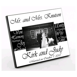 Mr. and Mrs. Personalized Wedding Frame