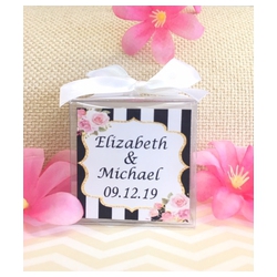 Kate Spade Inspired Personalized Wedding Candle