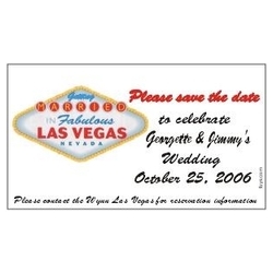 Save the Date Magnets Las Vegas Design