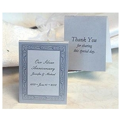 Personalized Silver Elegance Anniversary Plant A Garden Seed Favors