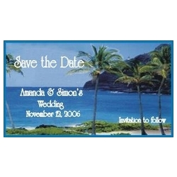 Save the Date Magnets Tropical Design