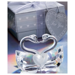 Choice Crystal Collection Kissing Swans