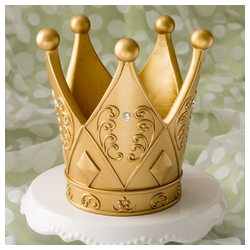 Gold Crown Centerpiece/Cake topper 6