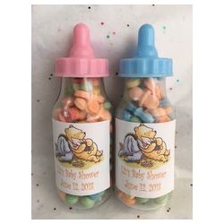 (Set of 15) Blue Bottles with Baby Pooh or Classic Pooh & Friends
