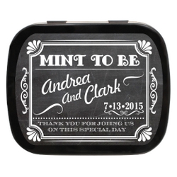 Personalized Chalkboard Mint To Be Wedding Favor Mints Or Candy