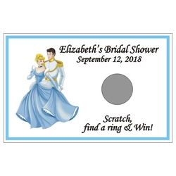 Personalized Cinderella Scratch Off Game (Set of 12)
