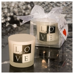 Love Design Candle Favors