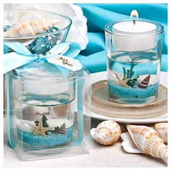 Stunning Beach-Themed Candle Favor