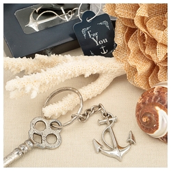 Silver Anchor Key Chain