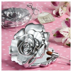 Silver Rose Compact (Set of 10) On Sale!