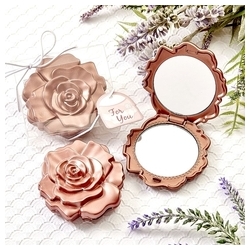 Dusty Rose Design Compact Mirror