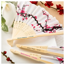 Personalized  Cherry Blossom  Silk Folding Fan