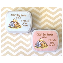 Personalized Baby Pooh or Classic Pooh & Friends Mint Tins (Set of 12)