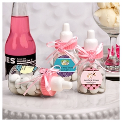 Design Your Own Collection Pink Baby Bottle Favors