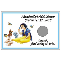 Personalized Snow White Scratch Off Game (Set of 12)