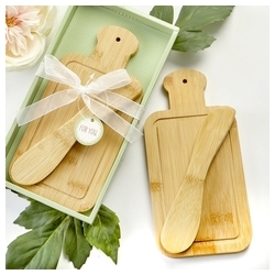 Bamboo Cheese Board and Spreader