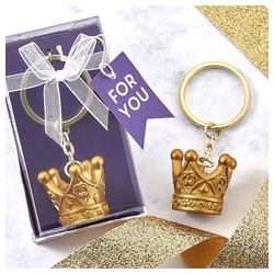 30-144 Gold Castle Key Chain Fairy Tale Themed Wedding Shower Party Favors 