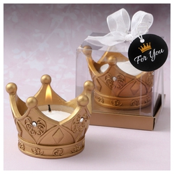 Royal Gold Crown Tealight Candle