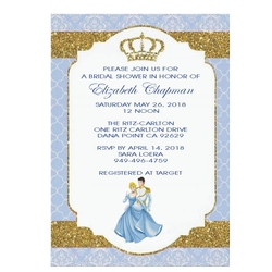 Personalized Cinderella Invitation
