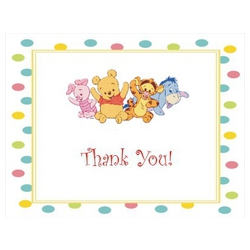 Baby Pooh & Friends Thank You Card