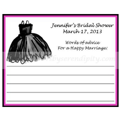 Personalized Little Black Dress Advice Cards