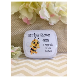 Personalized Baby Bee Mint Tins (Set of 12) 3 Colors