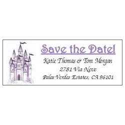 Save The Date Castle Design Return Address Label