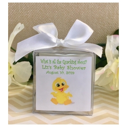 Personalized Baby Ducky Candle (3 Colors)