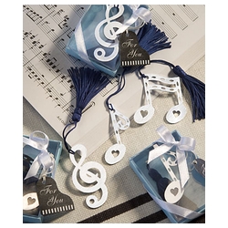 Musical Note Bookmark Favors