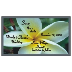 Save the Date Magnets Tropical Flower Design