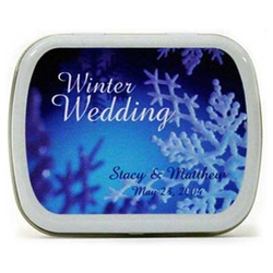 Winter Snowflake Wedding Mints