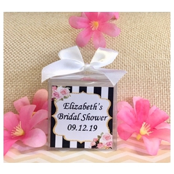 Personalized Kate Spade Inspired Bridal Shower Candles