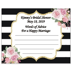 Personalized Kate Spade Inspired Advice Cards