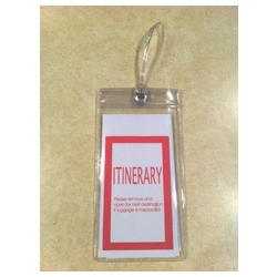 Itinerary Luggage Tag (Cruise and Air Travel)