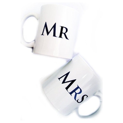 Mr and Mrs Ceramic Coffee Mug Set