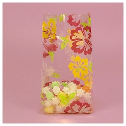 Hawaiian Hibiscus Design Cello Candy Bag (Set of 100)