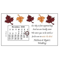 Save The Date Magnets Autumn Leaves