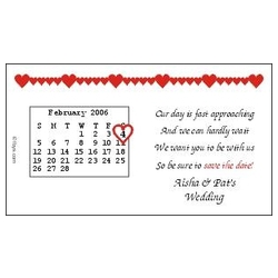 Save the Date Magnets Heart Design
