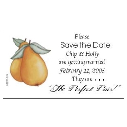 Save the Date Magnets Pear Design