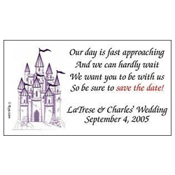 Save the Date Magnets Castle Design
