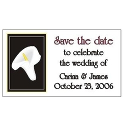 Save The Date Magnets Calla Lily Design