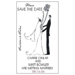 Save The Date Magnets-Couple Design