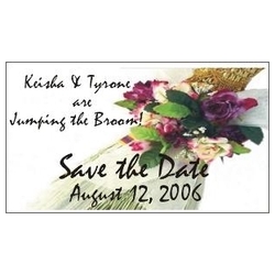 Save the Date Magnet Jumping The Broom