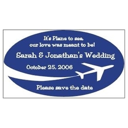 Save The Date Magnets Airplane Design